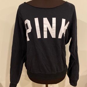 Victoria’s Secret PINK Black Crewneck Sweatshirt